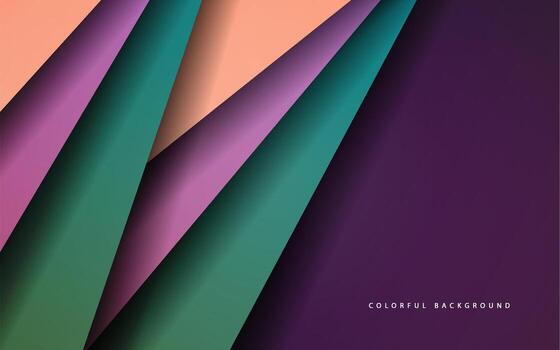 Abstract overlap layer papercut background vector