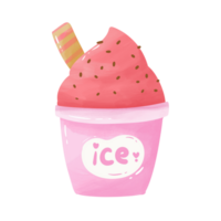 ilustración de helado png