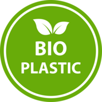 Biodegradable plastic icon plant eco friendly compostable material production for graphic design, logo, website, social media, mobile app, UI png
