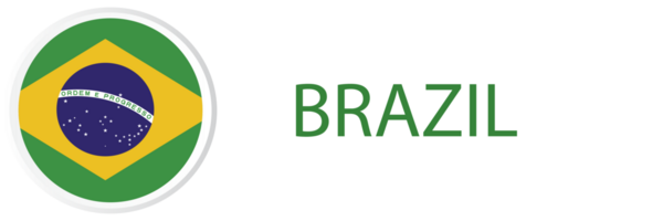 Brazilië vlag in web knop, knop pictogrammen. png