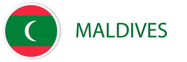 Maldives flag in web button, button icons. png