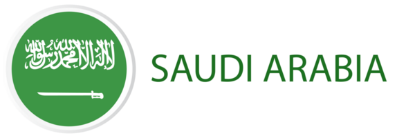 saudi arabien flagga i webb knapp, knapp ikoner. png