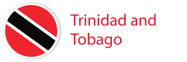 Trinidad et Tobago drapeau dans la toile bouton, bouton Icônes. png