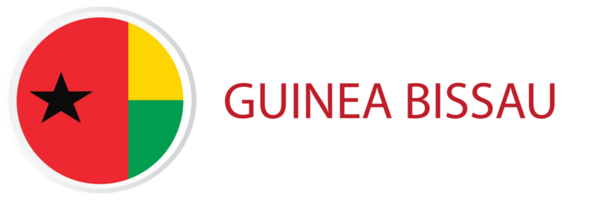 Guinea bissau Flagge im Taste Netz. png