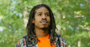 Happy Young Black Man Diverse Portrait video