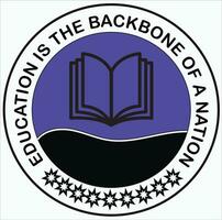 EDUCATION IS THE BACKBONE T SHIRT DESIGN vector