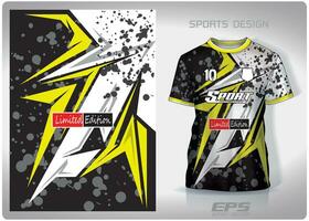 Vector sports shirt background image.Lime green lightning stained grey pattern design, illustration, textile background for sports t-shirt, football jersey shirt