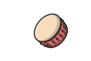 Drum Snare vector illustration. Music instrument object icon concept. Drum musical symbol or snare drum vector design. png