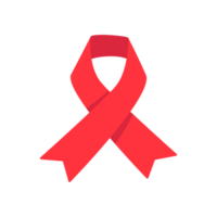 rojo cruzar cinta mundo SIDA día conciencia Campaña firmar prevención de comunicable enfermedades png