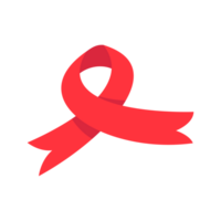 vermelho Cruz fita mundo Auxilia dia consciência campanha placa prevenção do comunicável doenças png