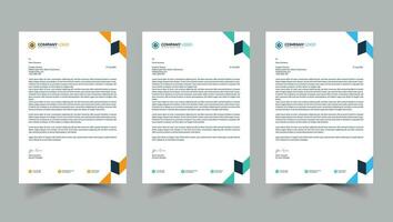 Simple letterhead Design Template vector