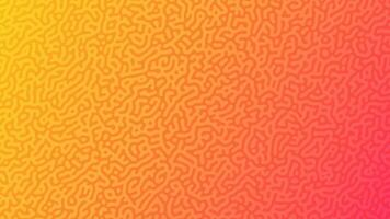 Orange Turing reaction gradient background. Abstract diffusion pattern with chaotic shapes. Vector illustration.