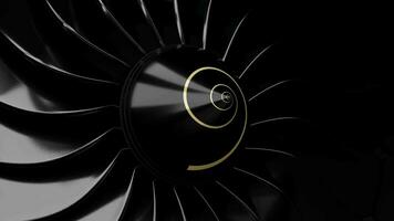 Rotating Jet Engine Blades video