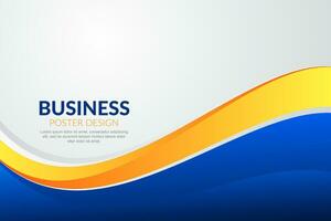 Modern wavy business style background vector