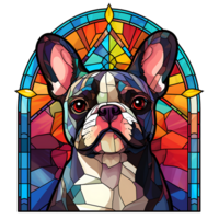 franska bulldogg färgatglas. png