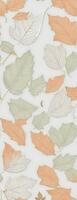 Autumn leaves pattern on white background. Flat lay, top view. AI generated. photo