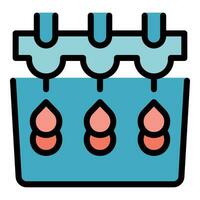 Dropper plotter icon vector flat