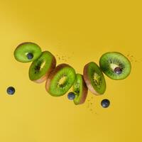 kiwi fruits background photo