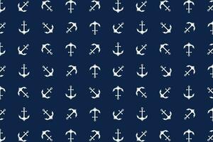 Anchor seamless pattern vector design