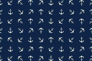 Anchor seamless pattern vector design