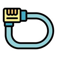 Bike lock icon vector flat