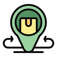 Return location icon vector flat