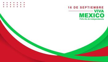 mexico independencia día fondo, independencia día saludo tarjeta bandera póster modelo. vector ilustración diseño
