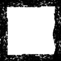 Black tone grunge black frame and white copy space vector