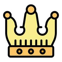 Crown trophy icon vector flat
