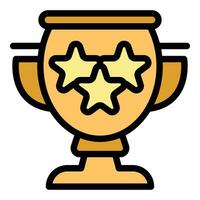 Cup prize icon vector flat