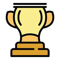 Sport cup icon vector flat