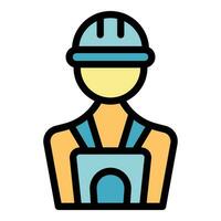 Engineer icon vector flat