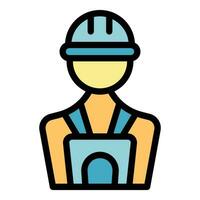 Engineer icon vector flat