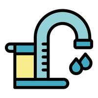 Water tap icon vector flat