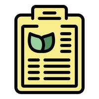 Clipboard automated farming icon vector flat