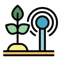 Plant food control icon vector flat