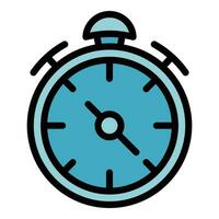 Soccer stopwatch icon vector flat