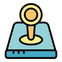 Joystick icon vector flat