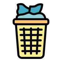 Wc garbage bin icon vector flat