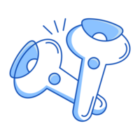 Vr Controllers Virtual Reality Icon Doodle Style png