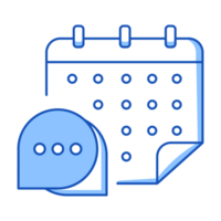 Message Notification Set Calendar Notification Doodle Style png