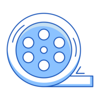 Film Reel Cinema Icon Doodle Style png
