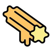 Churro icon vector flat