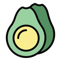 aguacate Fruta icono vector plano