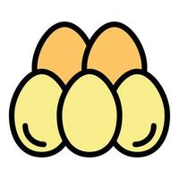 Egg icon vector flat