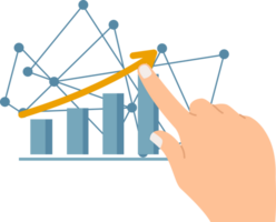 uomini d'affari investitore azione mercato valore su. concetto analizzare commercio dati png