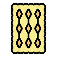 Chip cracker icon vector flat