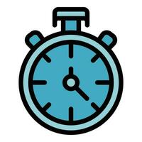 Sport stopwatch icon vector flat