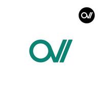 Letter OVI Monogram Logo Design vector