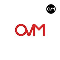 Letter OVM Monogram Logo Design vector